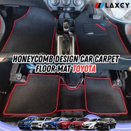 Car Toyota LAXCY Carpet Honeycomb Floor Mat Avanza Fortuner Harrier