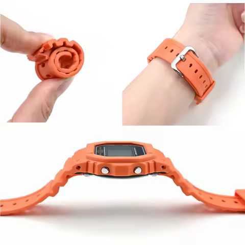 Resin Watch Band & Bezel Set for Casio G-Shock DW5600HR GW-M5610 GW-B5600 Strap Case Cover Replaceme