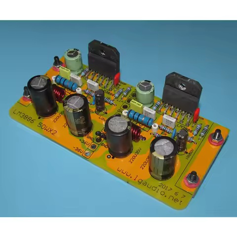 Luge LM3886 65WX2 power amplifier board, US-made LM3886 power amplifier is equipped with LG185E, + -