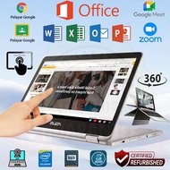 Laptop ASUS/DELL/ACER/Lenovo/HP touch screen 2 in 1 chromebook Windows murah original refurbished se