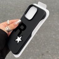 Do Not Include Button Phone Case TPU Trendy R Star Icon American Silicone Durable Compatible iPhone 