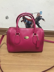 Preloved authentic coach speedy pink