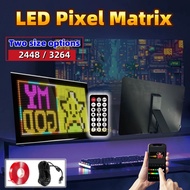 LED Pixel Matrix Bluetooth Display 24x48 32x64 RGB Digital Lamp Panel DIY Art Display Gaming Anime R