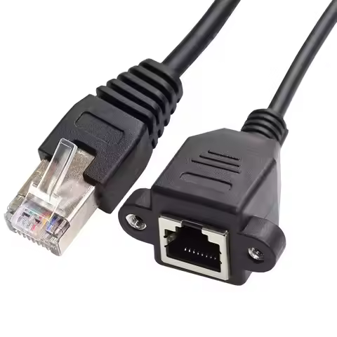 RJ45 8P8C FTP STP UTP Cat 5e Male To Female Lan Ethernet Network Extension Cable 30cm 60cm 1m 1FT 2F