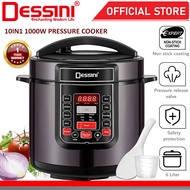 DESSINI ITALY 10IN1 Electric Digital Pressure Cooker Non-stick Stainless Steel Inner Pot Rice Cooker