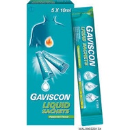 Gaviscon Liquid Sachet 5X10ML E:2/26  Sachet Cecair Gaviscon PEKET ANGIN GAVISCON