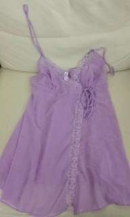 Victoria's Secret lavender 紫色吊帶透視睡衣