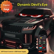 {Low Price Promotion} Devil's Eye Car Light Winking Dynamic Car Eye Decoration Car Rear Window Small