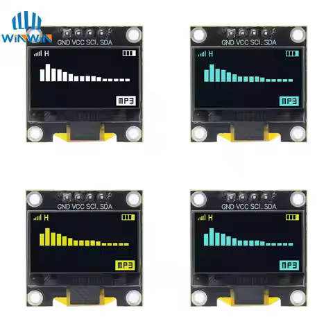 0.96 inch oled IIC Serial White OLED Display Module 128X64 I2C SSD1315 12864 LCD Screen Board for Ar