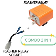 Flasher Relay Socket Signal Y15ZR R15 V3 R25 V2 RSX150 RS150 Double Signal Switch Button Hazard Ligh