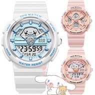 Sanrio Waterproof  Hello Kitty My Melody Cinnamoroll Original Bracelet Watch with Alarm Clock/Kids Smart Digital Wrist Sports Watch for Ladies Women Watch/Analog-Digital Watch