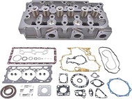 Full Cylinder Head with Valve & Spring Gasket H1G90-03040 Replacement for Kubota D902 Engine RTV900 