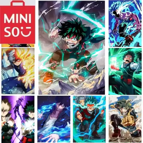 MINISO Anime My Hero Academia Diamond paintingHome Living Room Bedroom Entrance Bar Restaurant Cafe 