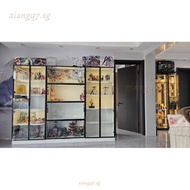 XIANGQ7  Glass Display Cabinet 2025 NEW Minimalist Glass Door Combination Locker Dust-proof Display 