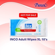 [NOT FOR SALE] Pureen INCO Adult Wipes XL (10's)