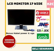 LCD Monitor 17 wide bukan kotak Mulus jernih bergaransi