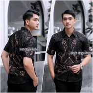 XXXL Hem batik jumbo Hem batik kantor Hem batik kondangan Hem kombinasi lengan pendek Hem batik komb