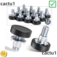 CACTU 8PCS 1/4In Thread Levelers, Hardware Tools Table Feet Screw on Furniture Leveling Feet,  Adjus