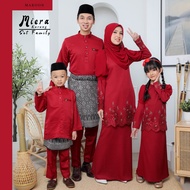 Set Raya 2023  Set Family Warna Maroon  Baju Kurung Moden Miera  Baju Raya Sedondon  Set Ibu Anak