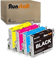 Run Star 4 Packs T060 Remanufactured Ink Cartridge Replacement for Epson 60 T060 use for Epson Stylu
