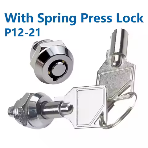 5/10 Sets 2 Position P12-21 Telescopic Cabinet Electronic Key Switch 12mm ON-OFF Lock Phone Security