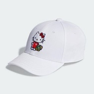 ADIDAS愛迪達白色棒球帽 卡通刺繡帽子 HELLO KITTY帽子 II3356