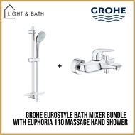 Grohe Eurostyle Bath Mixer Bundle With Euphoria 110 Massage Hand Shower