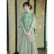 ชุดชาเซนฮันฟูสำหรับผู้หญิงชุดกี่เพ้าโอเรียนเต็ลสูทจีนนางฟ้าชุดโบราณแบบย้อนยุคสำหรับปี2023