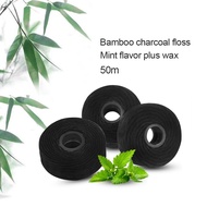 AZDENT 50M Bamboo Charcoal Dental Flosser