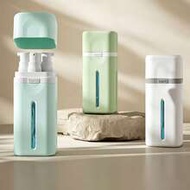 1pc 4-In-1 Leak-Proof Travel Dispenser Bottle Set, Refillable Triangular Dispenser Containers, Suita