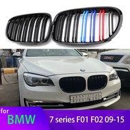 1 Pair M Color/Gloss Black Car Front Bumper Kidney Grill Grille for BMW 7 Series F01 F02 F03 F04 200