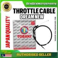 DREAM NEW THROTTLE CABLE MINYAK HITAM CABLE KABEL 100% ORIGINAL TOBAKI TSK QUALITY