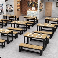 People Table Chair Restaurant 6 Hotel Fast Food House Rectangular Dining Table Restaurant Fast Food 