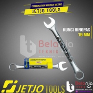 JETJO TOOLS 19mm Combination Wrench Metric 19MM Ringpas Wrench Set