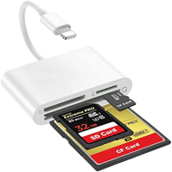 Lightning to CF Card / TF Card / SD Card 3 in 1 OTG Card Reader โอนถ่ายข้อมูล รูปภาพ ไฟล์ข้อมูล สำหร