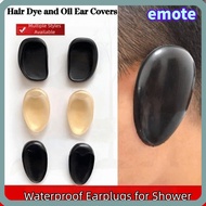 EMOTE 2Pcs Hair Dying Ear Covers, Earmuffs Plastic Ear Protector Cover Caps,  Waterproof Baby Bath T