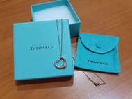 正品 Tiffany &amp; Co. 925純銀 熱門經典款 Open Heart 心型 愛心項鍊 (中款)