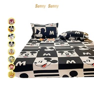 SunnySunny New Cute Designs Fitted Bedsheet Single Super Single Queen King  Size Skin Friendly Cotton Mattress Dust Cover