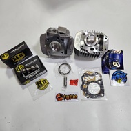 ชุด4ชิ้น เสื้อสูบ ลูก57 +ฝาสูบ + แคมเฮงสุพรรณ + คอยล์เต้าหู้แปดริ้ว เวฟ125R / เวฟ125S รุ่นคาร์บู / ด