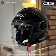HJC i40N OPEN FACE JET HELMET SUNVISOR PSB ECE 2206 APPROVED