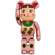 Bearbrick manekineko peko pink gold electroplating 1000%