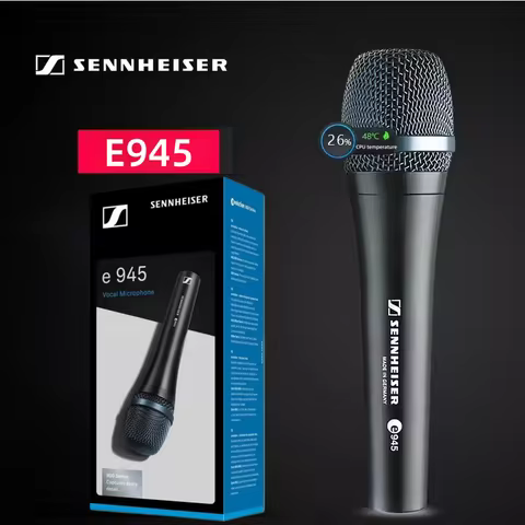 Sennheiser 1/2 PCS Evolution 900 Series E945 Dynamic Microphone Live Performances Live Streaming Con