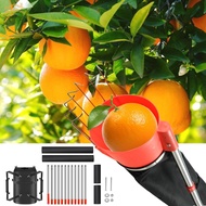 Fruits Catcher Basket Stainless Steel Fruits Picker Tool Length Adjustable Fruits Catcher Basket Eff