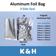 Beg Kerajang [100pcs] Aluminium Foil BAG, BOTH side Aluminium Foil