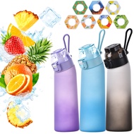 650ML Scent Flavored Water Bottle Drinking Bottle with 7 Fragrance Pods Air Water Bottle Portable Fr