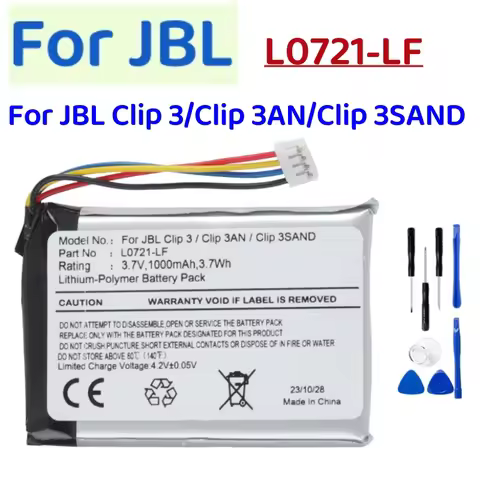 1000mAh New Original Speaker Replacement Battery For JBL Clip 3 Clip3 Clip 3AN Clip 3SAND Loudspeake