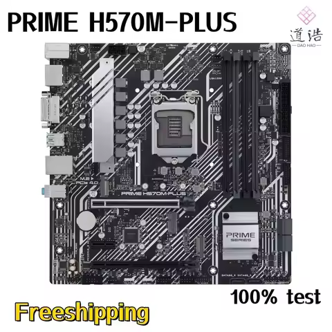 For PRIME H570M-PLUS Motherboard 128GB PCI-E4.0 HDMI M.2 LGA 1200 DDR4 Micro ATX H570 Mainboard 100%