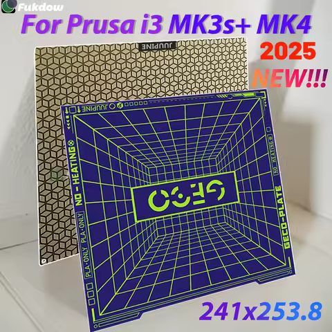 PEI Honeycomb Build Plate For Prusa i3 MK3 MK3S+ MK4 Build Plate 241*254mm Spring steel sheet pei pe