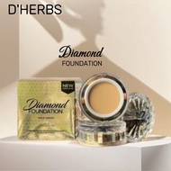 DHERBS SET MAKEUP DIAMOND FOUNDATION / BEST SKIN POWDER + FOUDATION / SNOW TINTED MOISTURIZER SPF 50