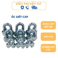 Cable tightener - plated iron cable lock - cable clamp (size 12, 15, 18)